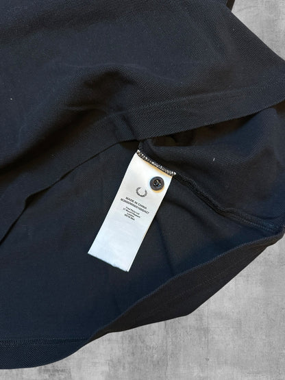Fred Perry Polo Shirt Schwarz Rot Weiß S