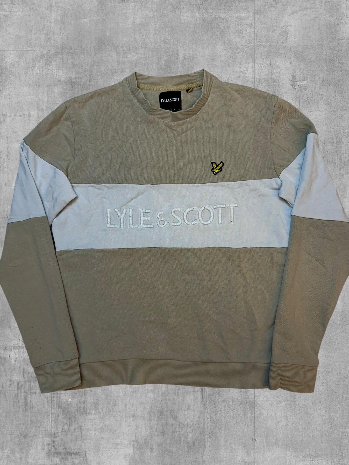 Lyle & Scott Sweatshirt Beige Weiß XS