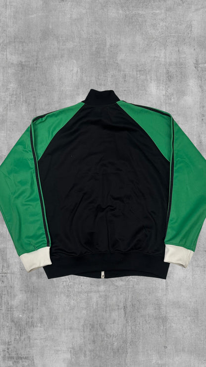 Fred Perry Trainingsjacke Taped Schwarz Grün Weiß M