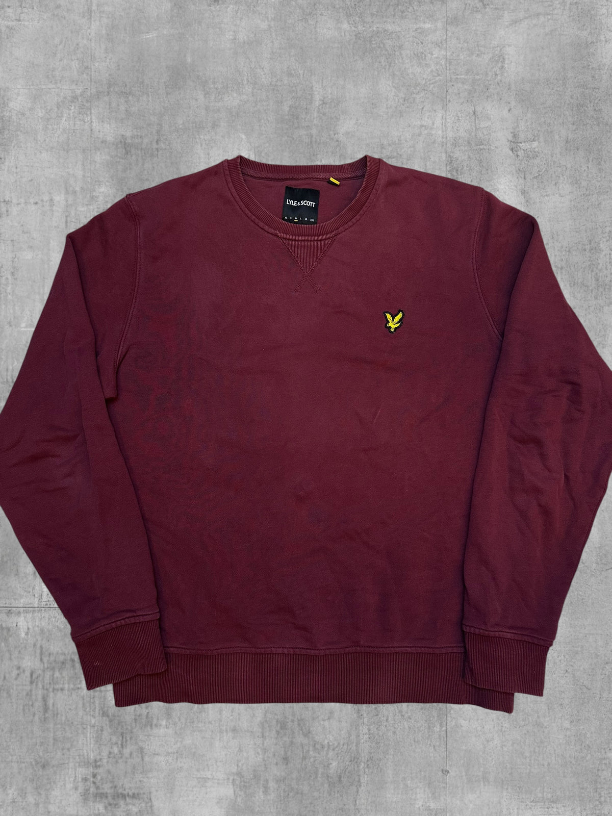 Lyle & Scott Sweatshirt Weinrot M
