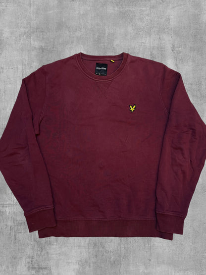 Lyle & Scott Sweatshirt Weinrot M