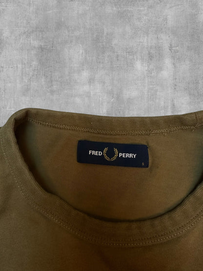 Fred Perry T-shirt Olivgrün Schwarz S