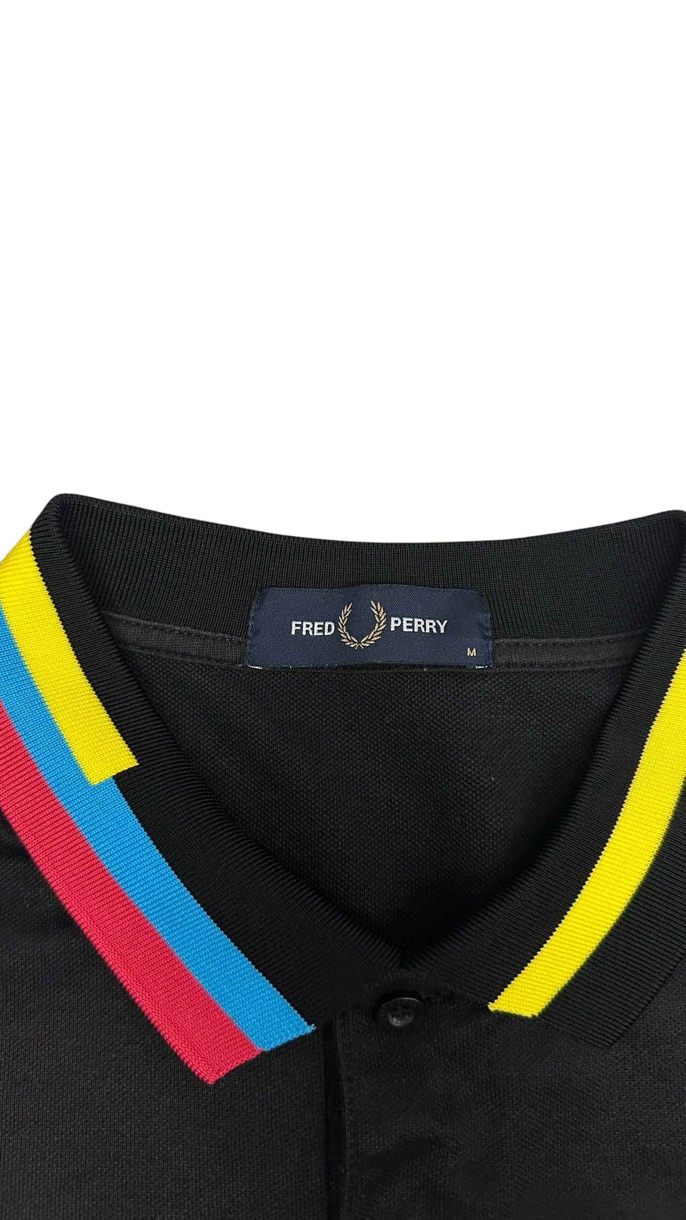 Fred Perry Polo Shirt Schwarz Bunt M