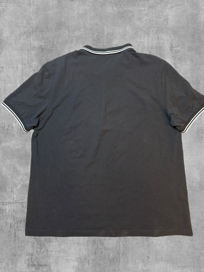 Fred Perry Polo Shirt Dunkelgrau Weiß XXL