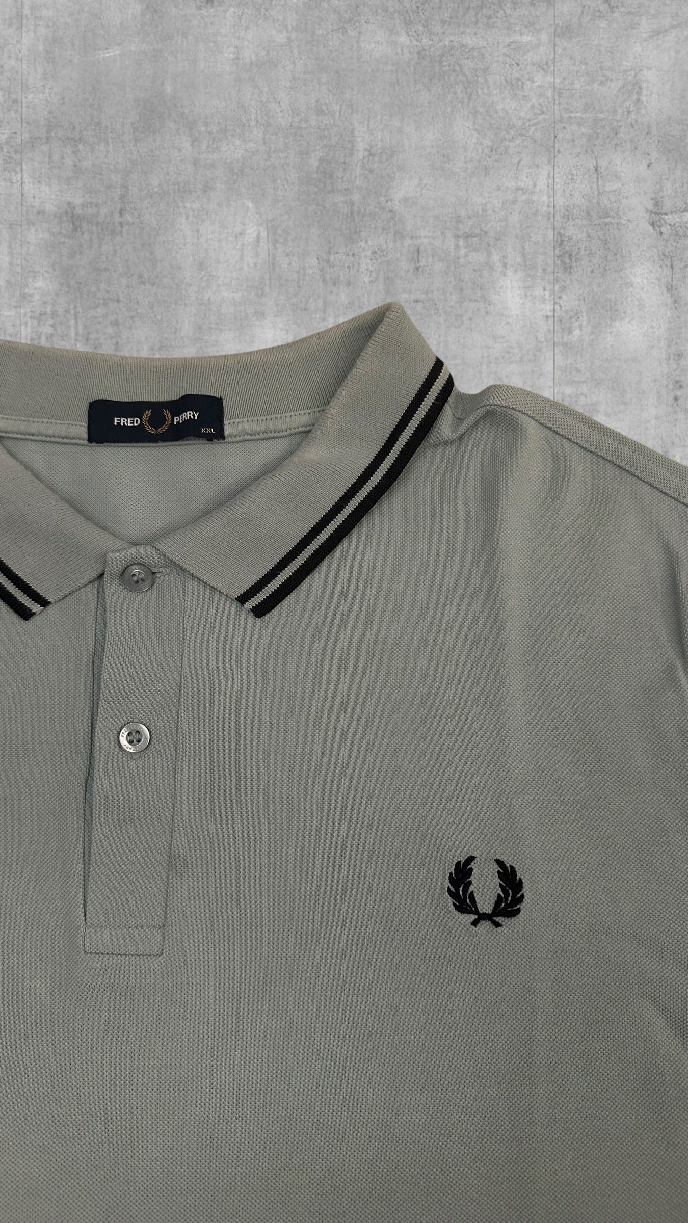 Fred Perry Polo Shirt Türkis Schwarz XXL