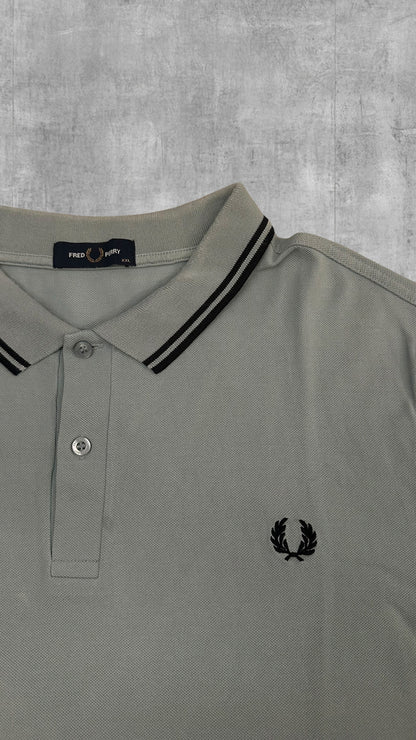 Fred Perry Polo Shirt Türkis Schwarz XXL
