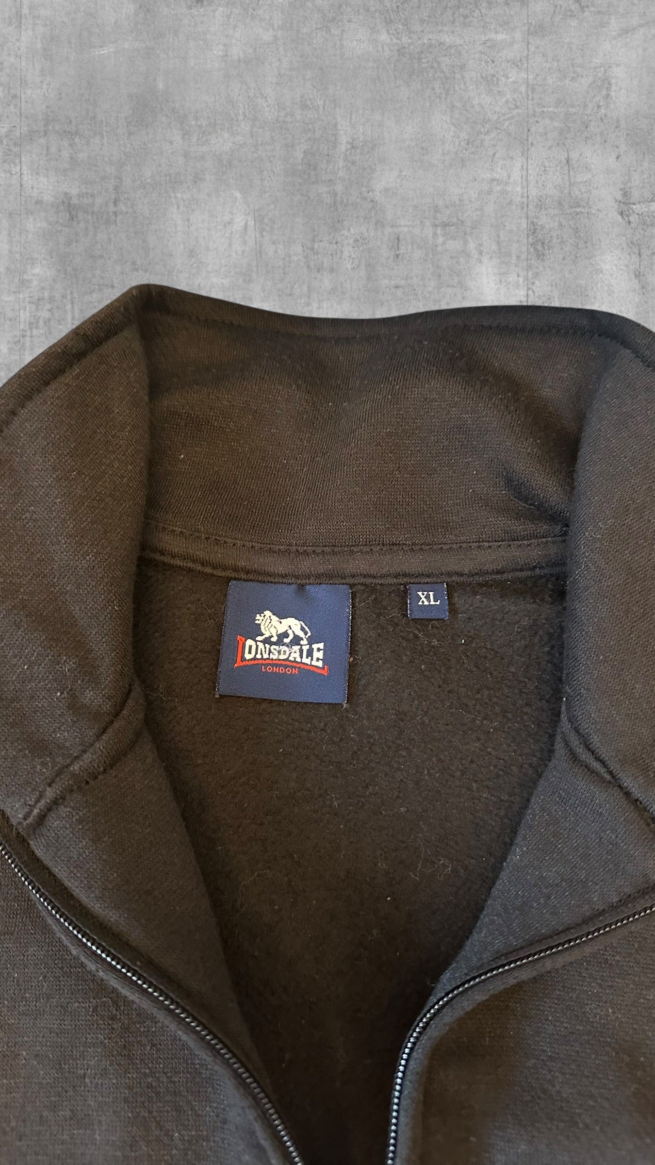 Vintage Lonsdale London Trainingsjacke Trainingsanzug Schwarz Damen XL Herren S-M