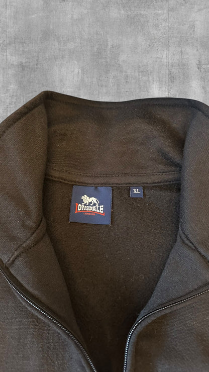 Vintage Lonsdale London Trainingsjacke Trainingsanzug Schwarz Damen XL Herren S-M