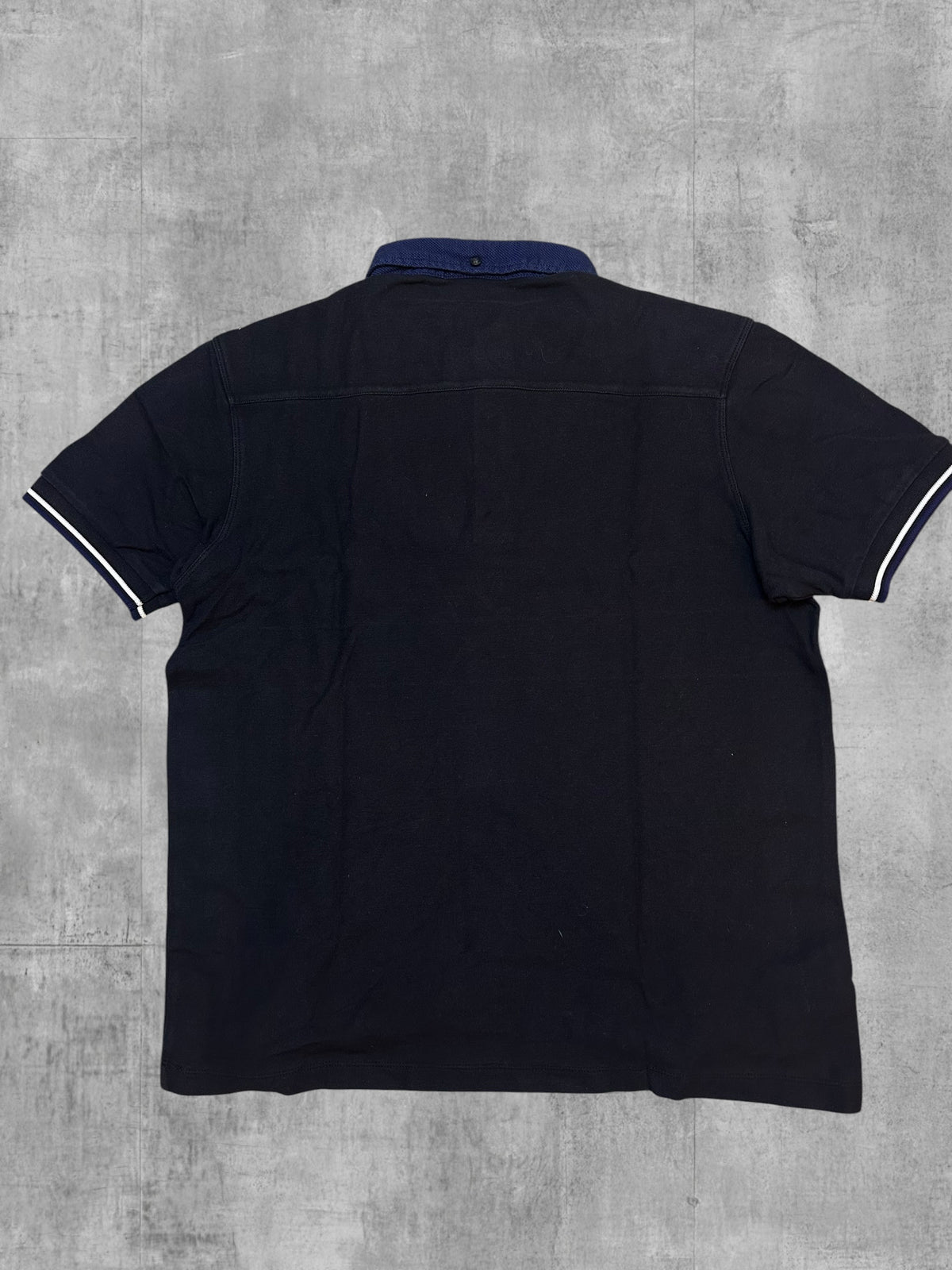 Fred Perry Polo Shirt Black Blue M