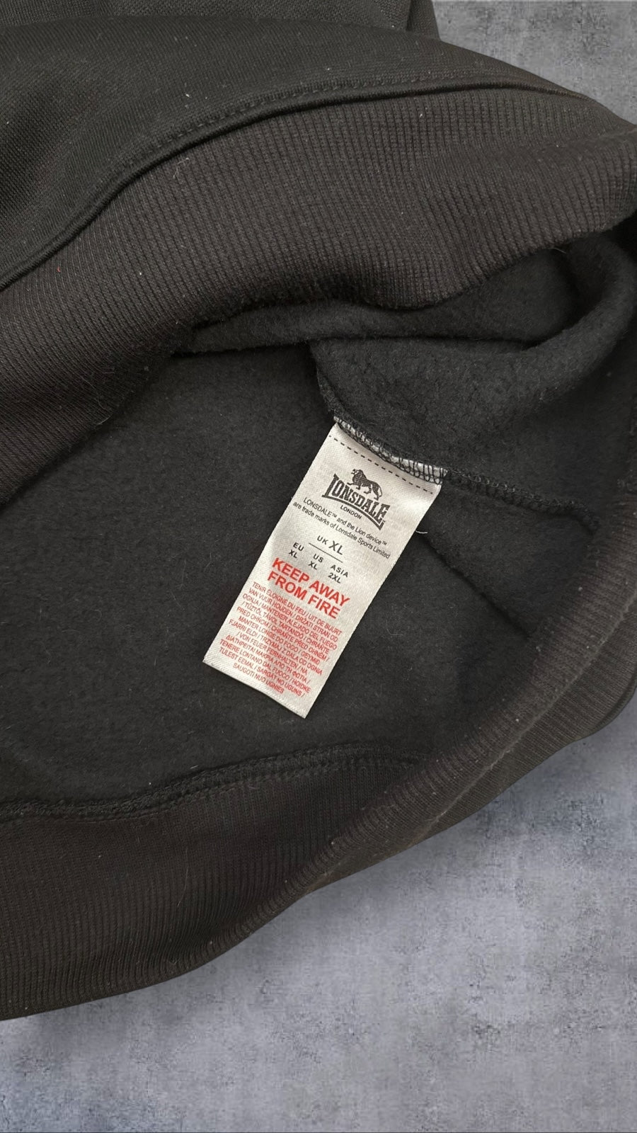 Londsdale London Sweatshirt Schwarz XL