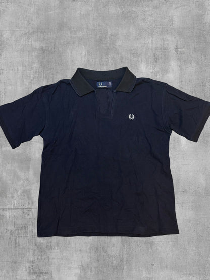 Fred Perry Polo Shirt Schwarzblau Frauengröße M (38)