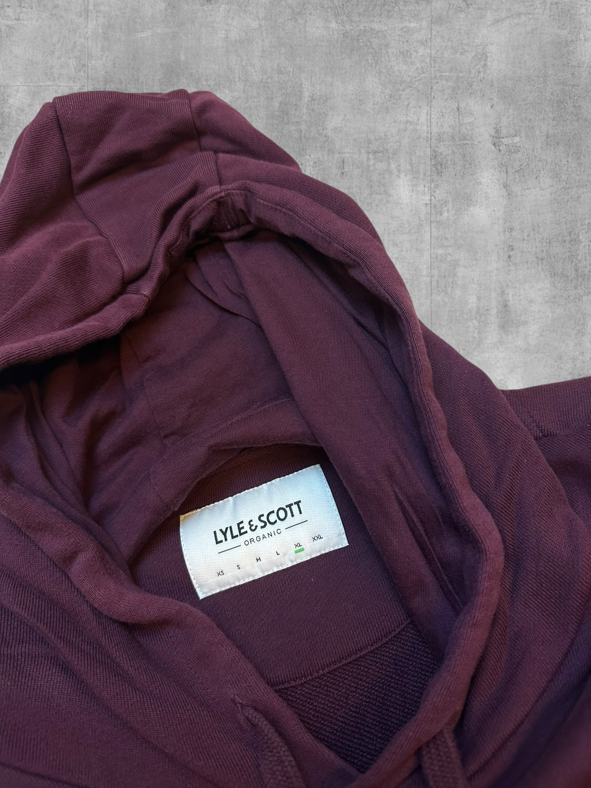 Lyle & Scott Sudadera con capucha Burdeos XL