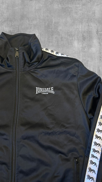 Lonsdale London Trainingsjacke Schwarz Weiß M