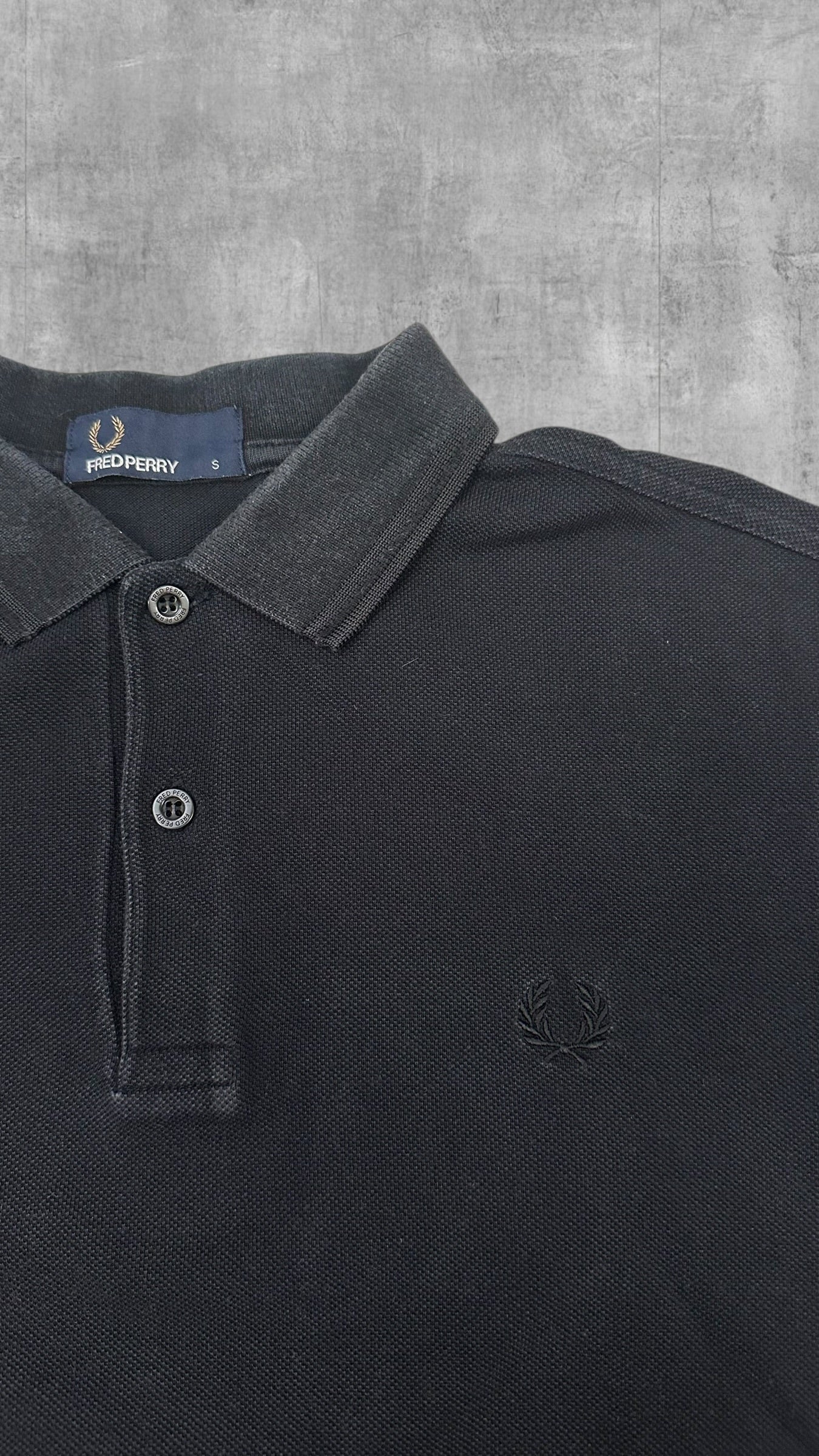 Fred Perry Polo Shirt Schwarz S