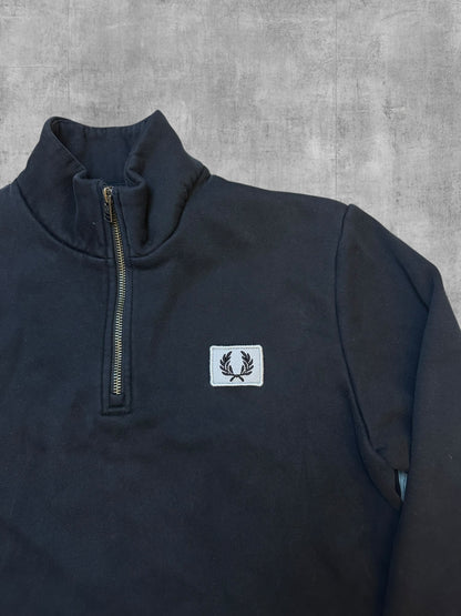 Fred Perry Half Quarter zip Pullover Schwarz M