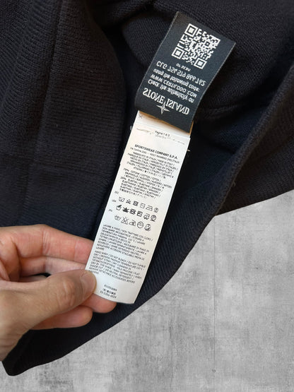 Stone Island Zip Rollkragenjacke Schwarz L