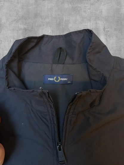 Fred Perry Bomberjacke Regenjacke Schwarz XXL