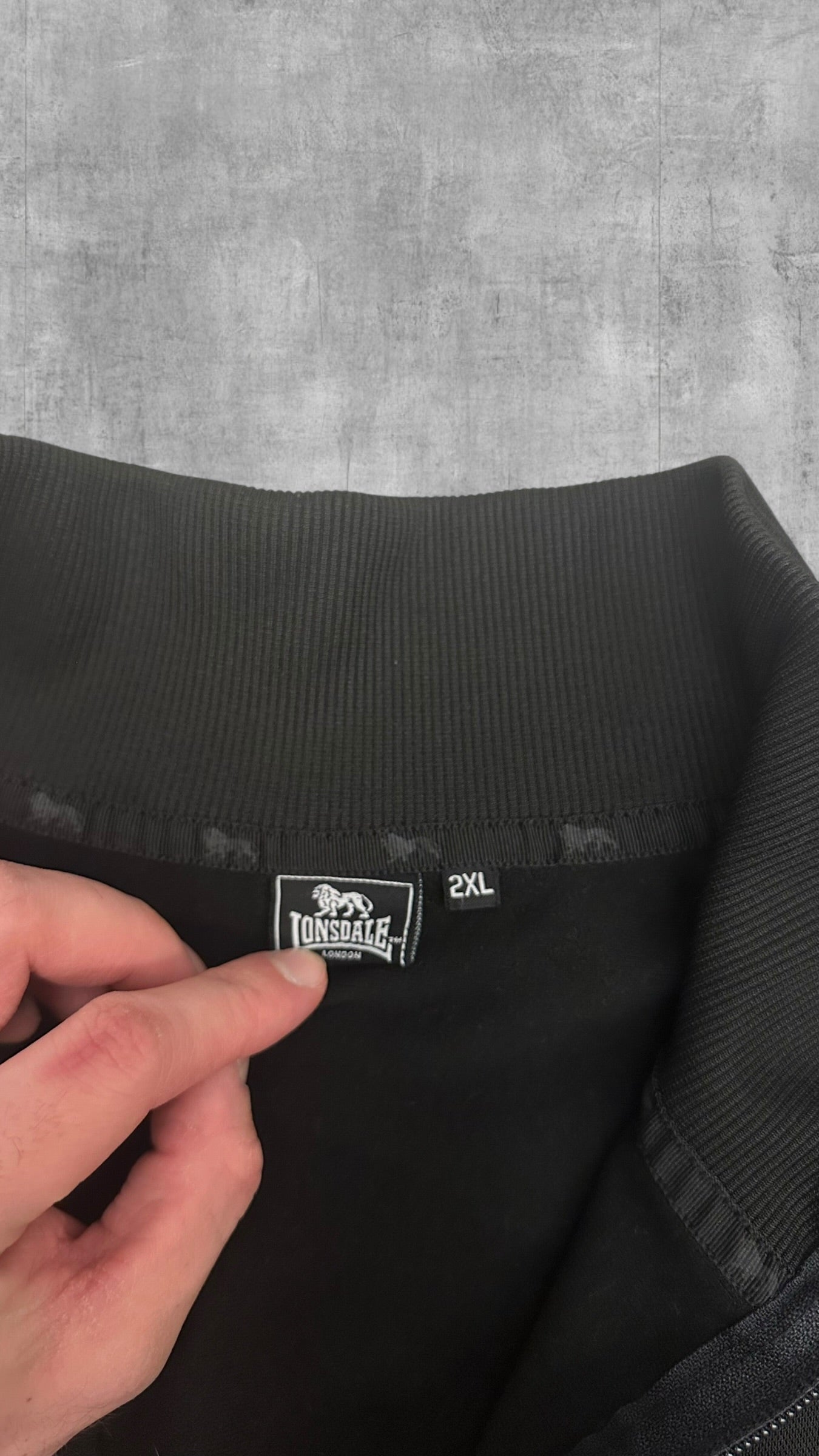 Lonsdale London Trainingsjacke Schwarz XXL