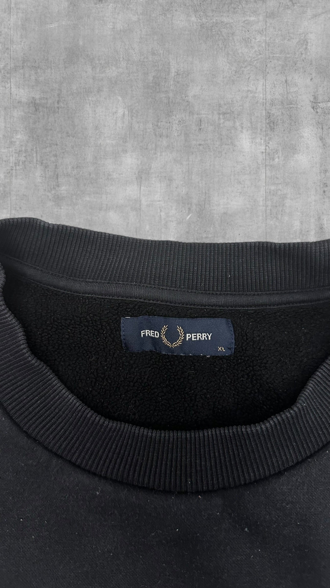 Fred Perry Sweatshirt Schwarz XL