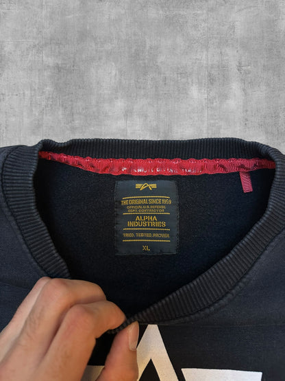 Alpha Industries Sweatshirt Schwarz XL