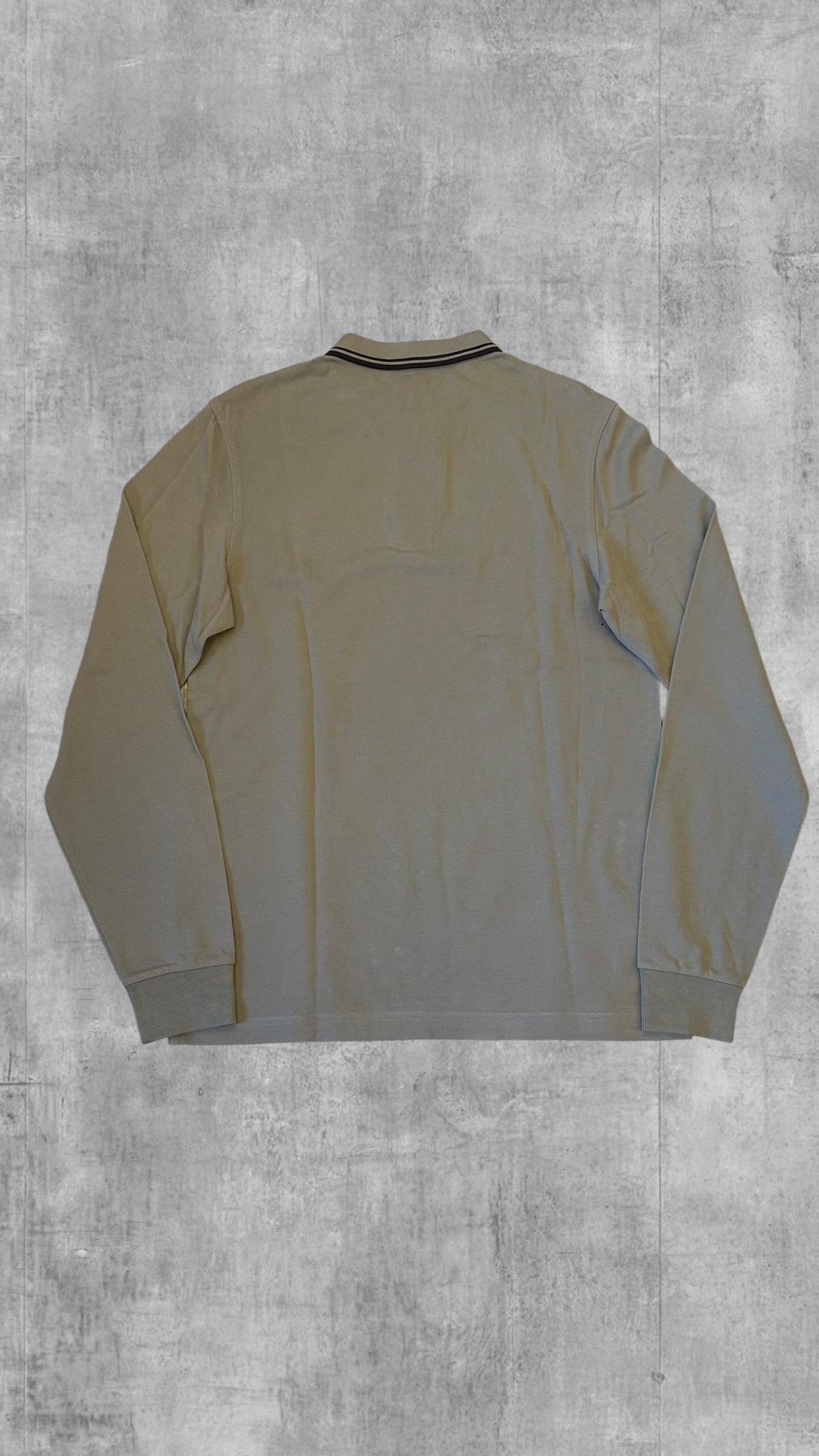 Fred Perry Polo Shirt Langarm Beige M