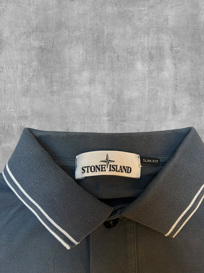 Stone Island Polo Shirt Grau M Slim Fit