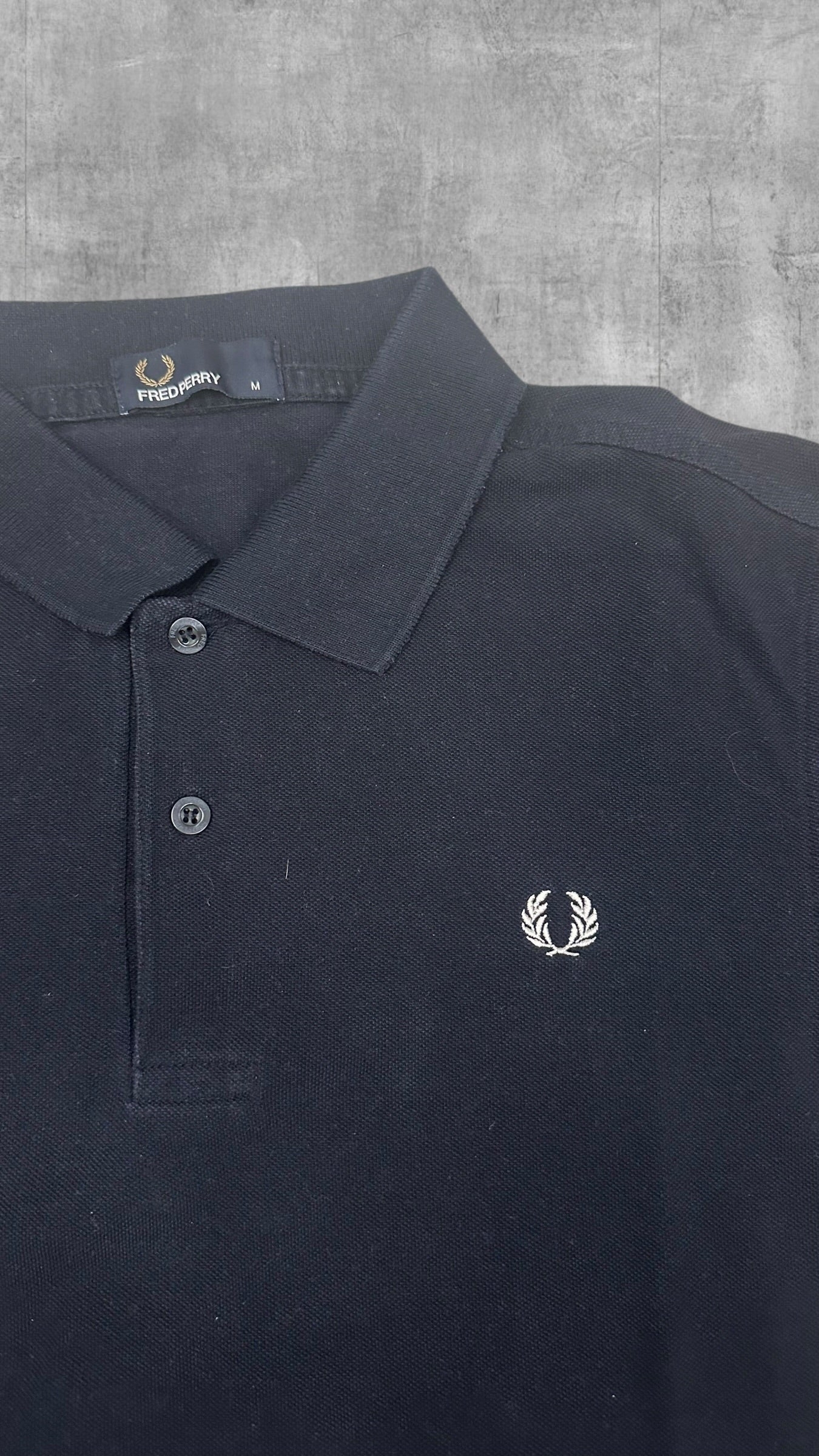 Fred Perry Polo Shirt Schwarz M