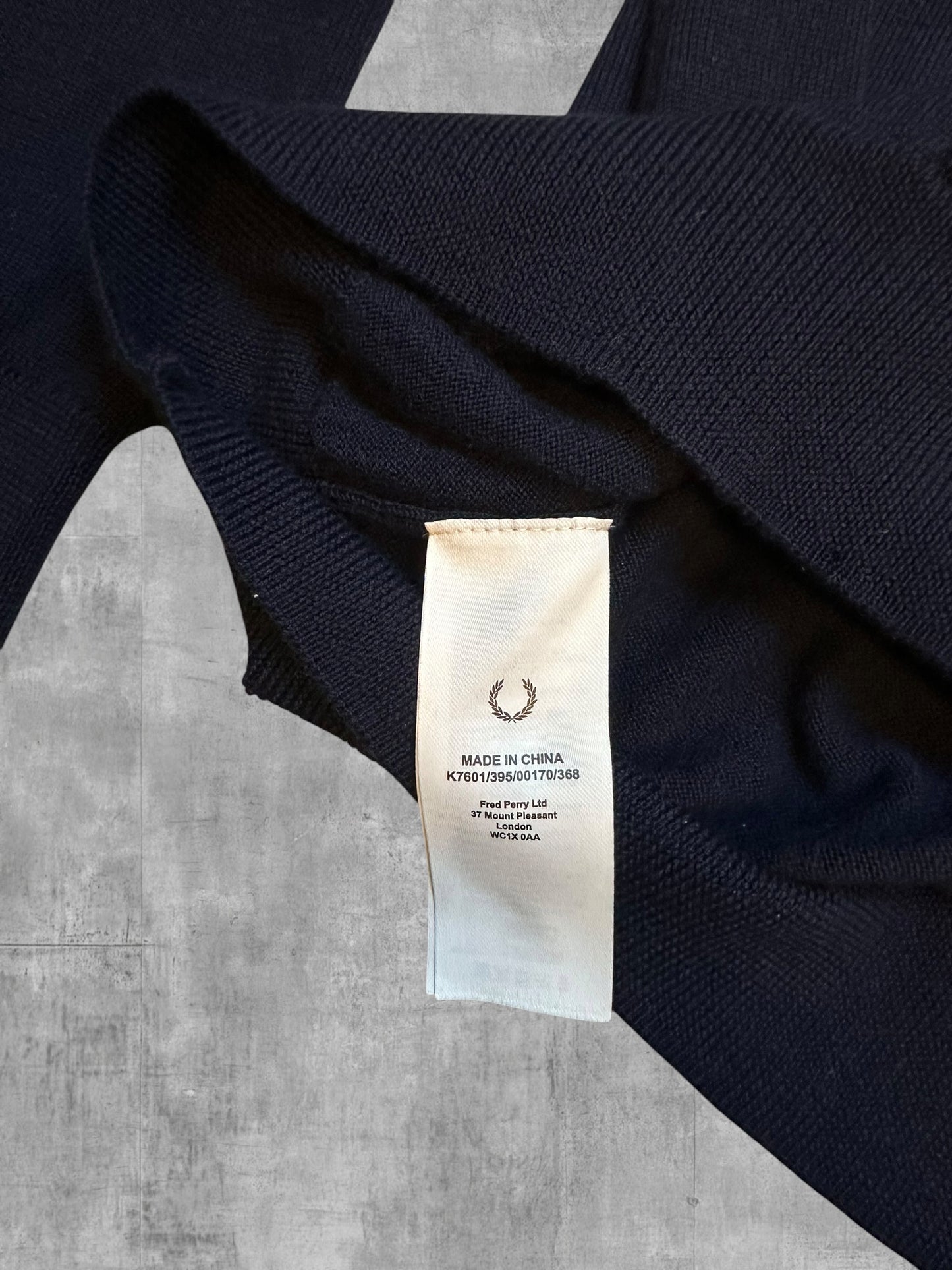 Fred Perry Sweatshirt Navy Blau L