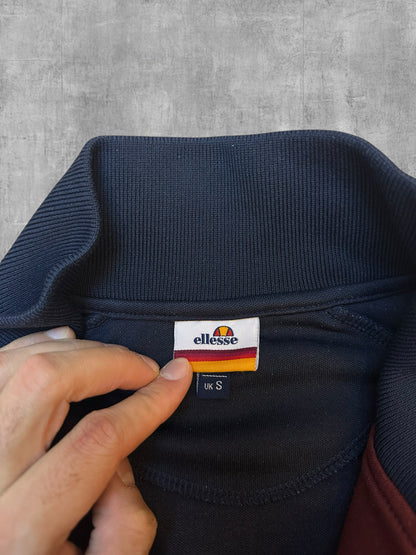 Ellesse Rimini Trainingsjacke Navy Blau Weinrot Weiß S