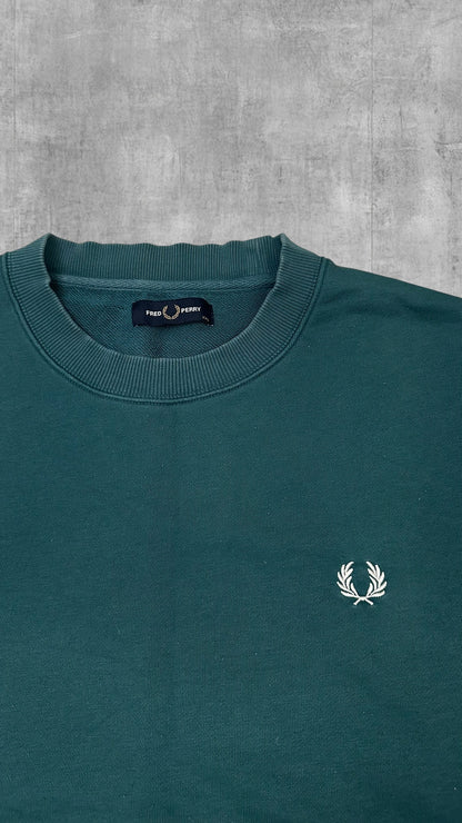 Fred Perry Sweatshirt Türkisgrün XXL
