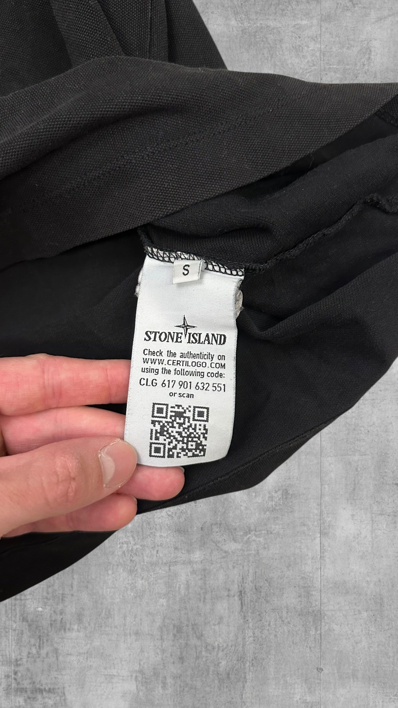 Stone Island Polo Shirt Schwarz S Slim Fit