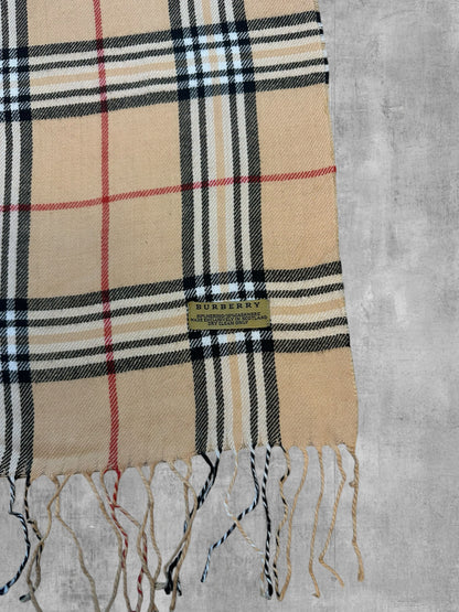 Burberry Schal Creme Weiß