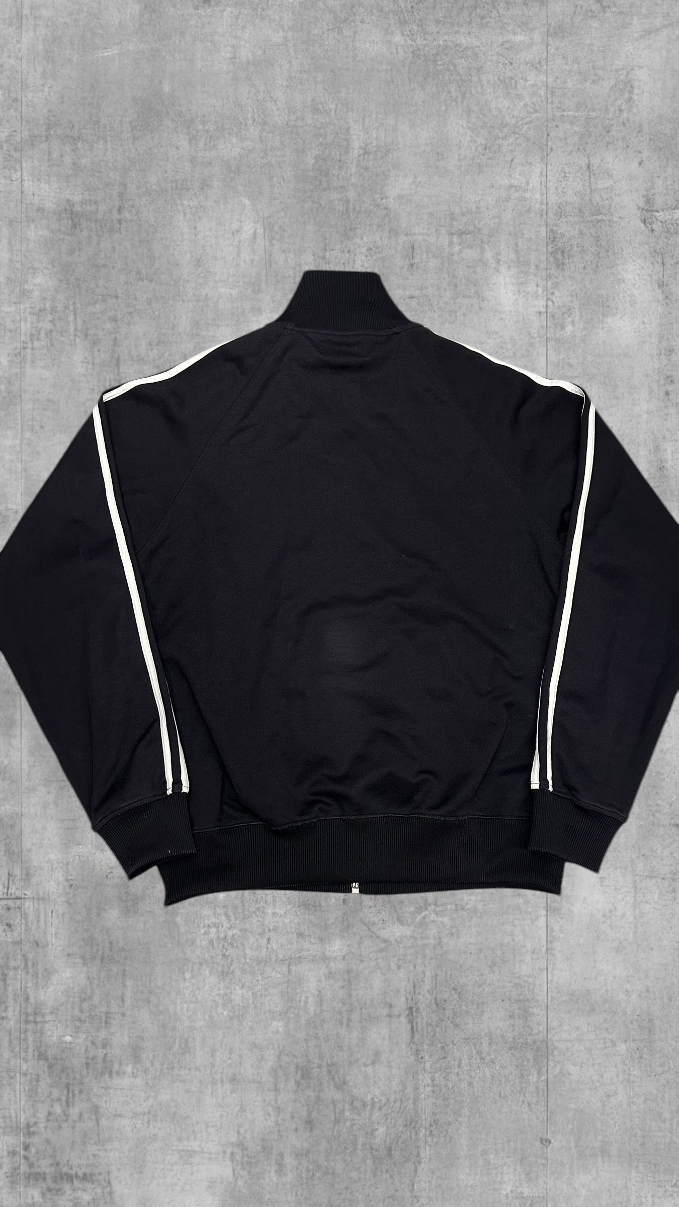 Fred Perry Vintage Trainingsjacke Taped Zip Jacke Schwarz Weiß S