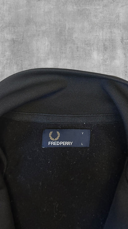Fred Perry Trainingsjacke Taped Zip Jacke Schwarz S