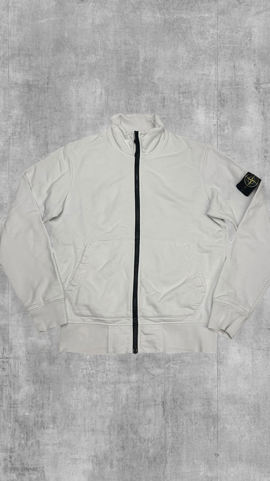 Stone Island Zip Sweatshirt Jacke Weiß S