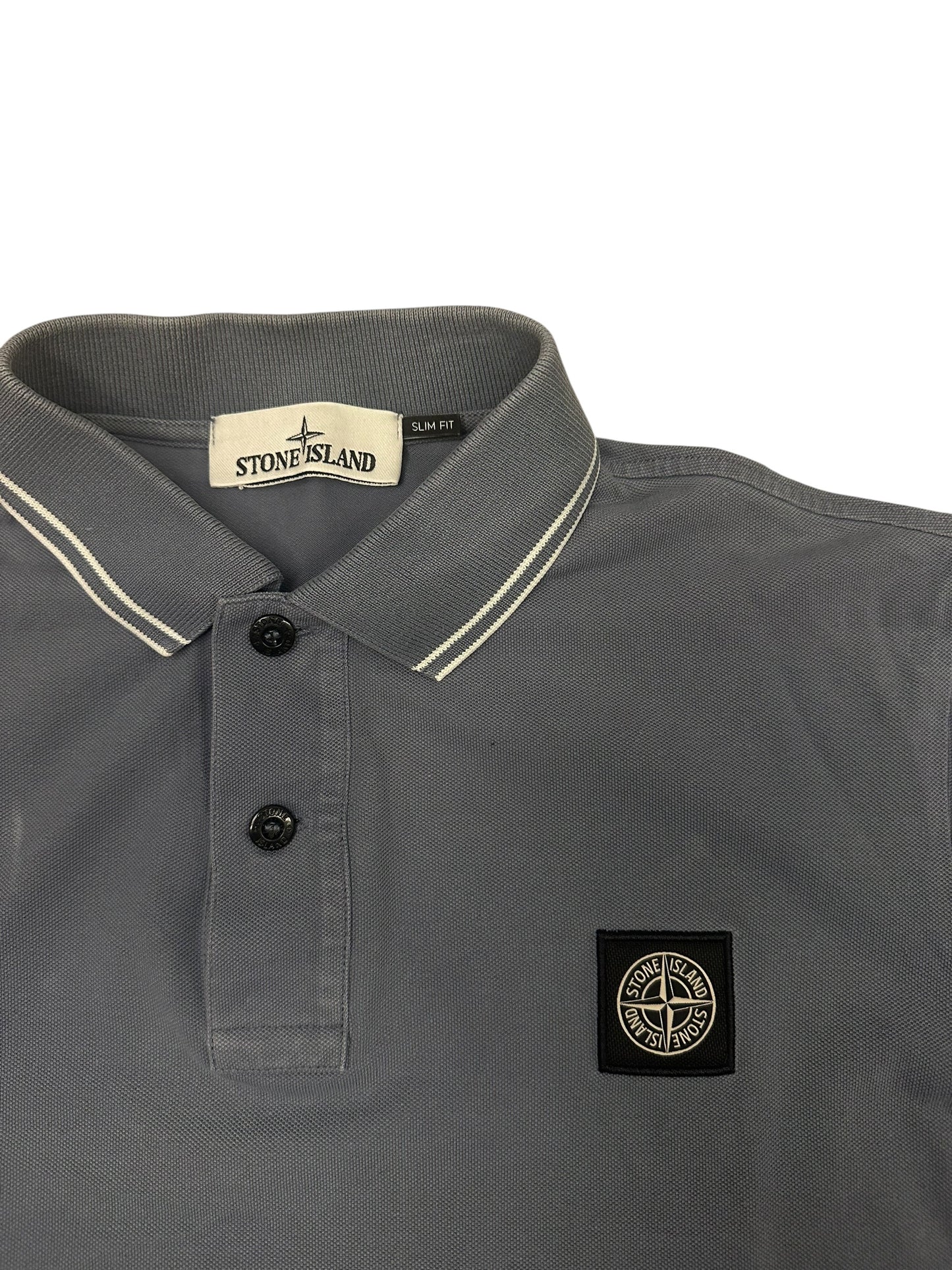 Stone Island Polo Shirt Grau M Slim Fit