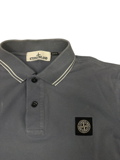 Stone Island Polo Shirt Grau M Slim Fit
