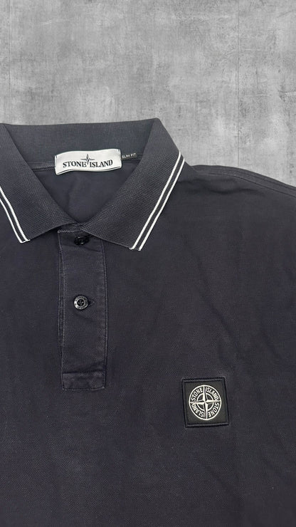 Stone Island Polo Shirt Schwarz XL Slim Fit