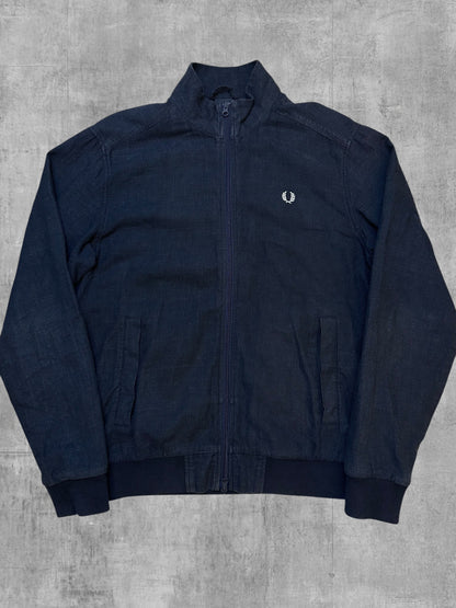 Fred Perry Bomberjacke Übergangsjacke Navy Blau S - M