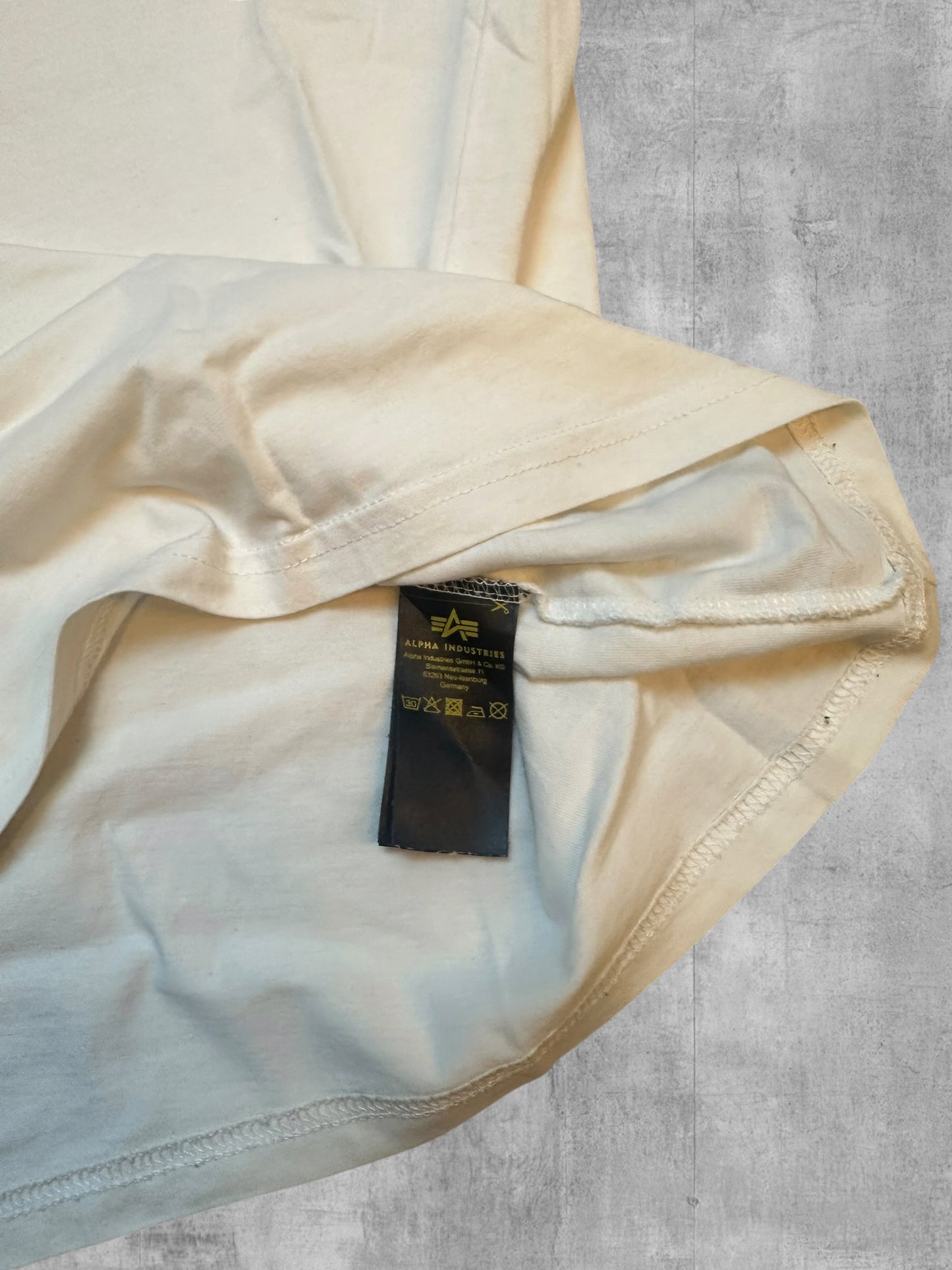 Alpha Industries T-Shirt Weiß Schwarz M