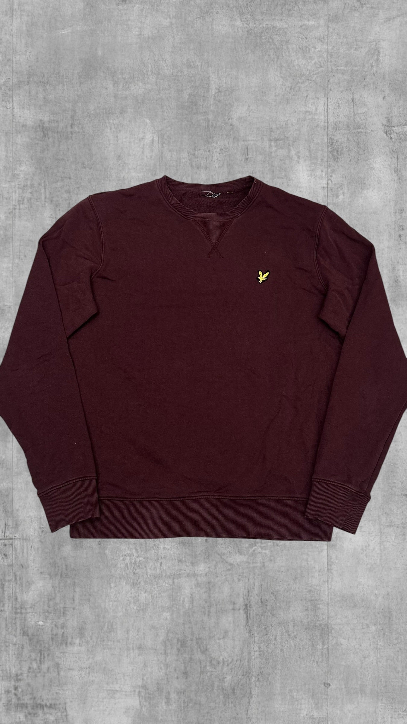 Lyle & Scott Sweatshirt Weinrot M