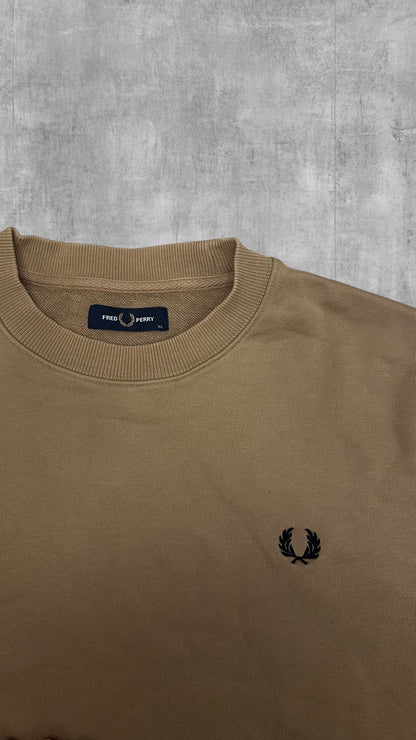 Fred Perry Sweatshirt Beige Braun XL