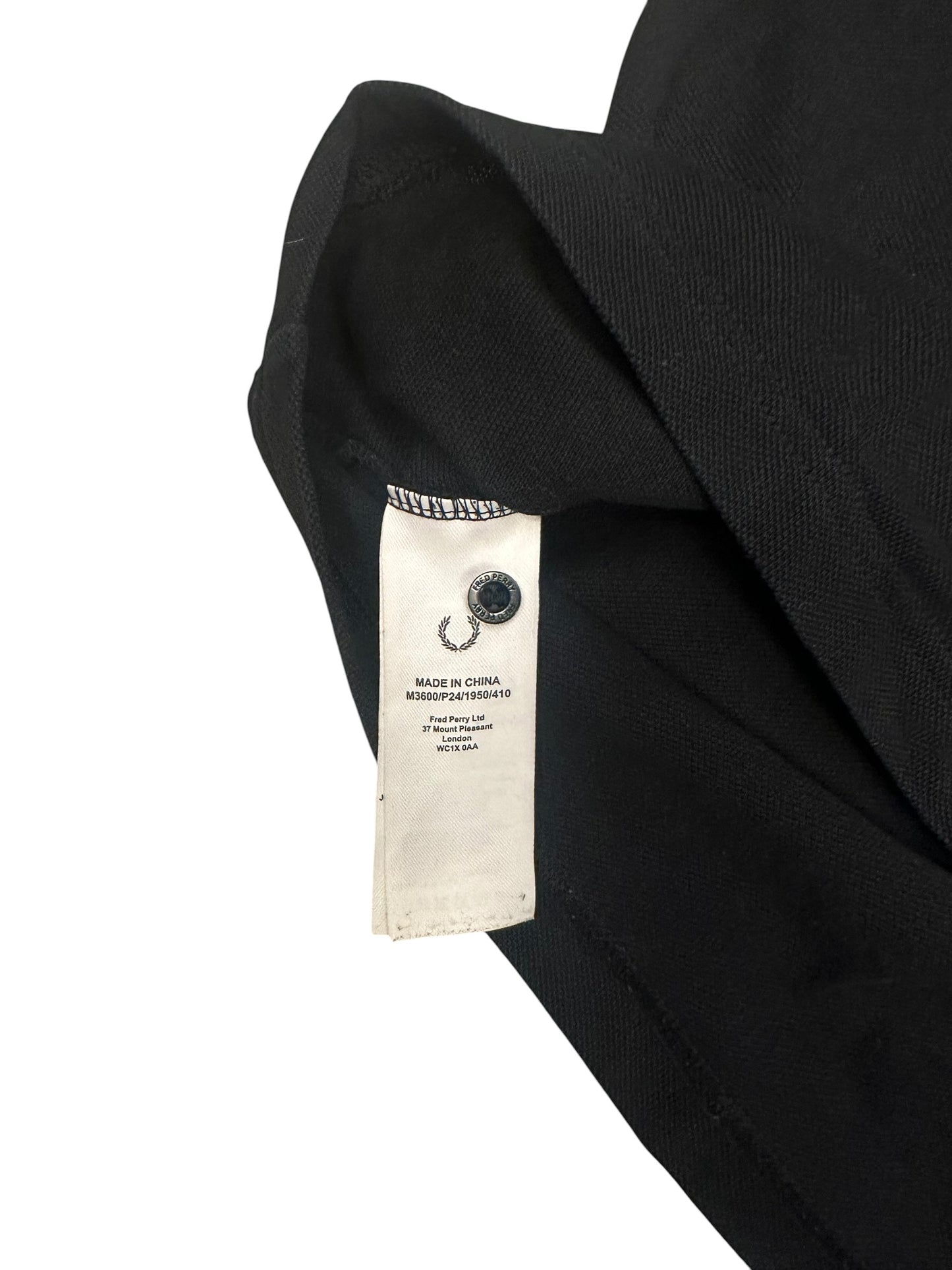 Fred Perry Polo Shirt Schwarz Blau L