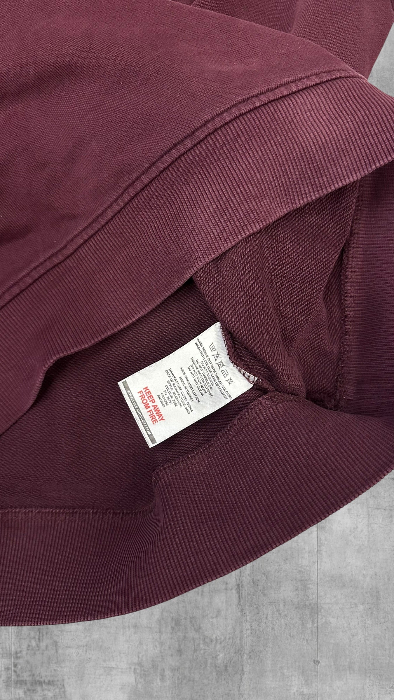 Lyle & Scott Sweatshirt Weinrot M