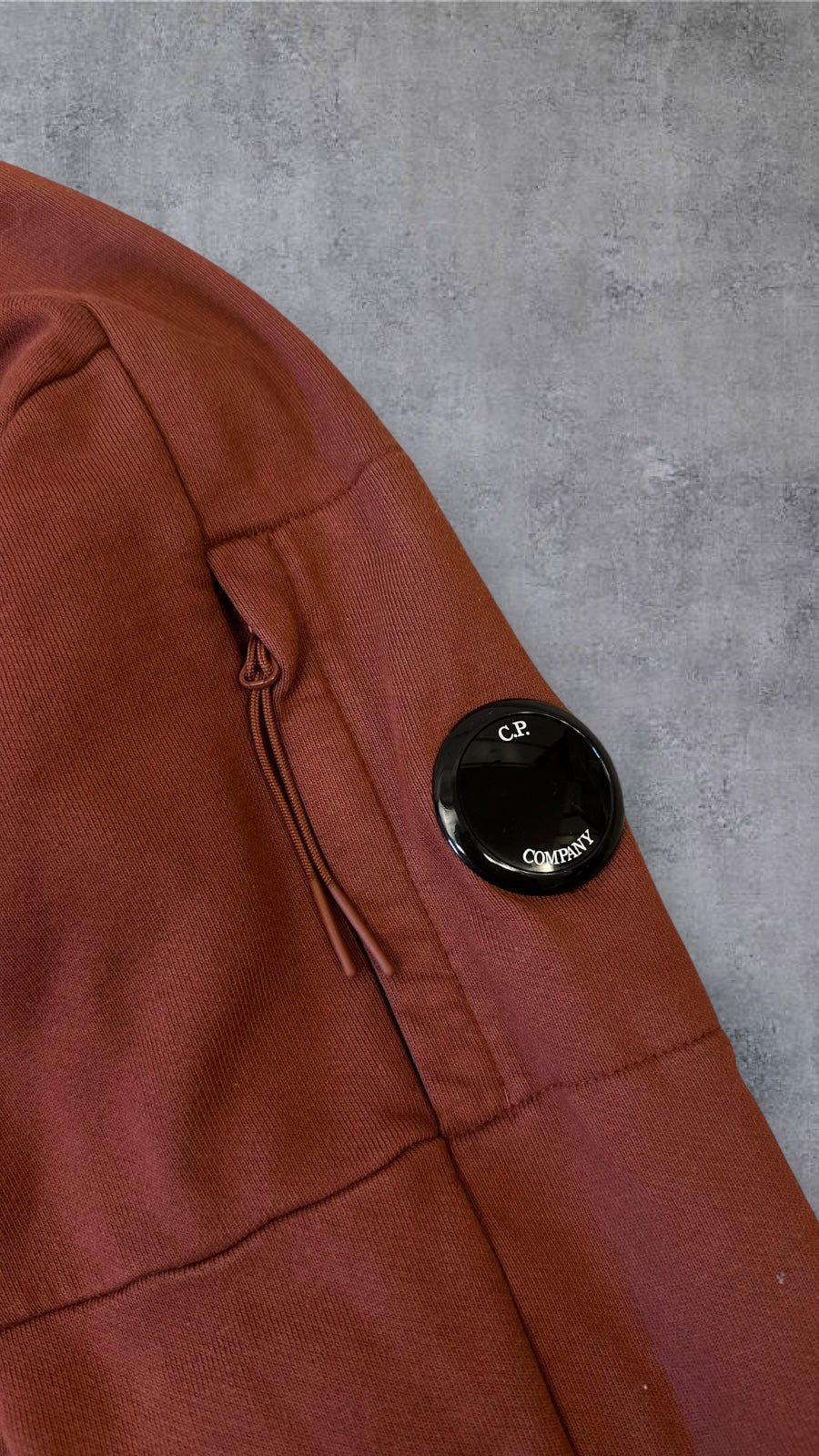 C.P. Company Half Zip Sweatshirt Rostrot L