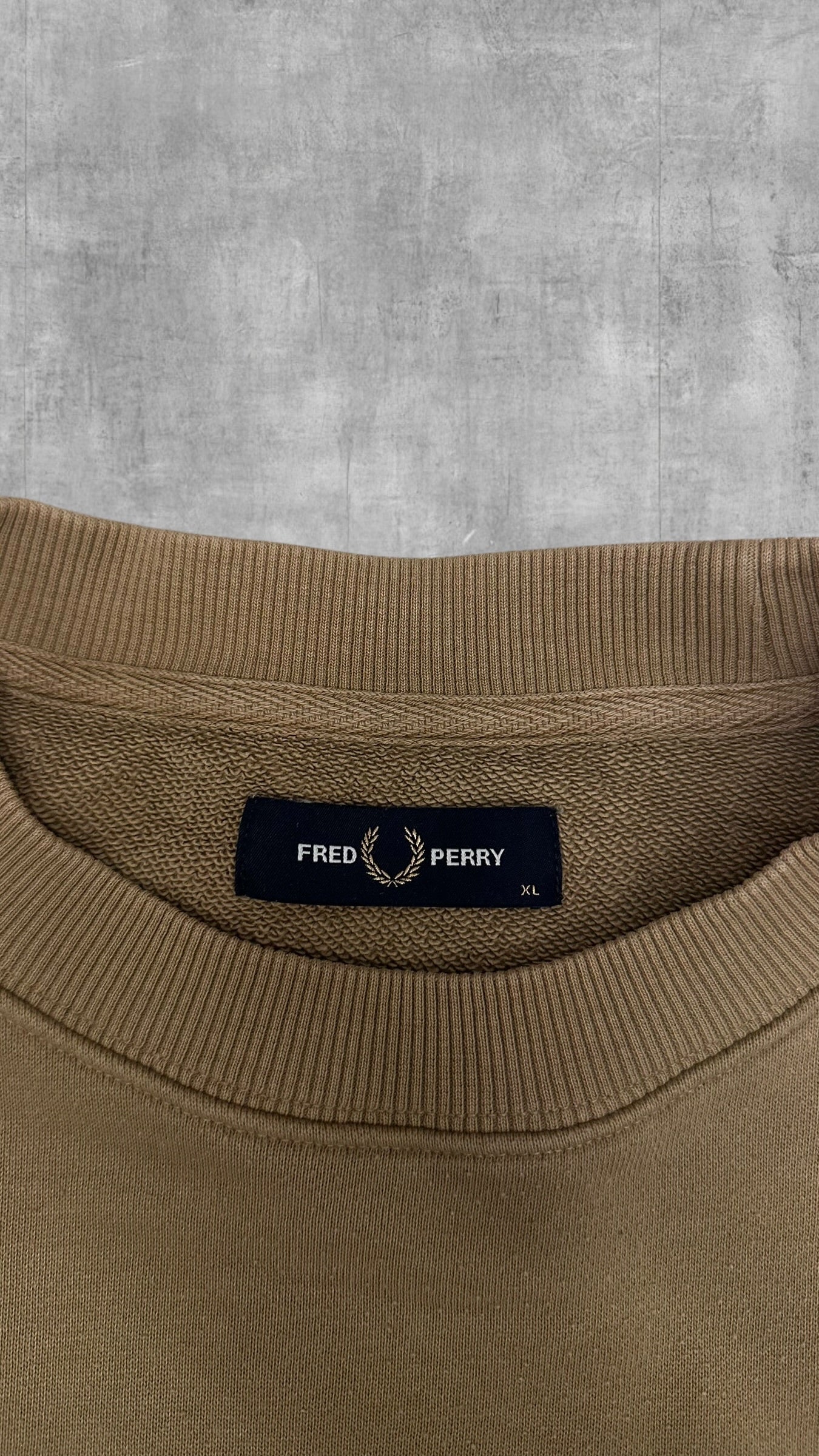Fred Perry Sweatshirt Beige Braun XL