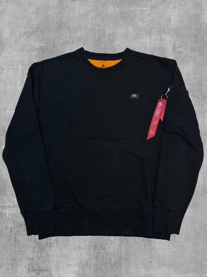 Alpha Industries Sweatshirt Schwarz M