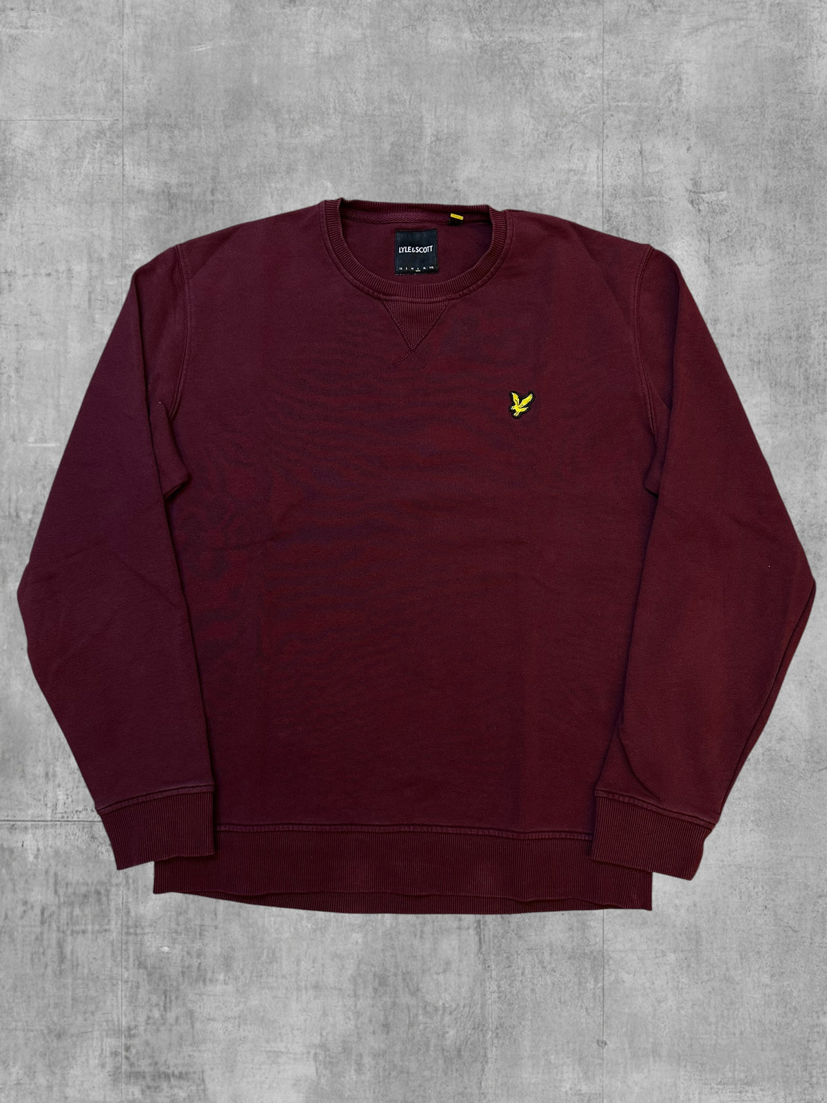 Lyle & Scott Sweatshirt Weinrot L