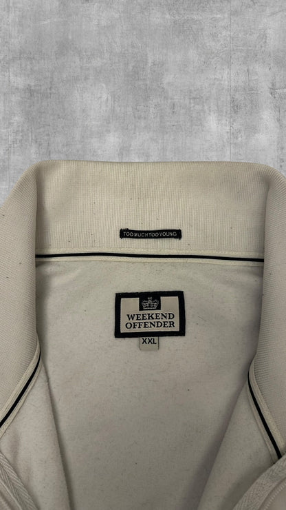 Weekend Offender Trainingsjacke Weiß Navy Blau XXL