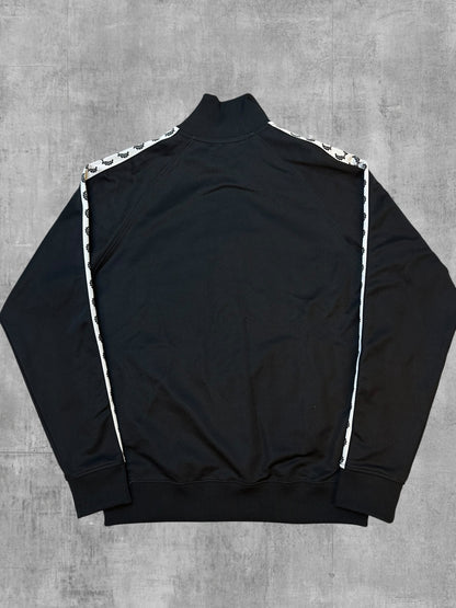 Fred Perry Trainingsjacke Taped Schwarz Weiß M